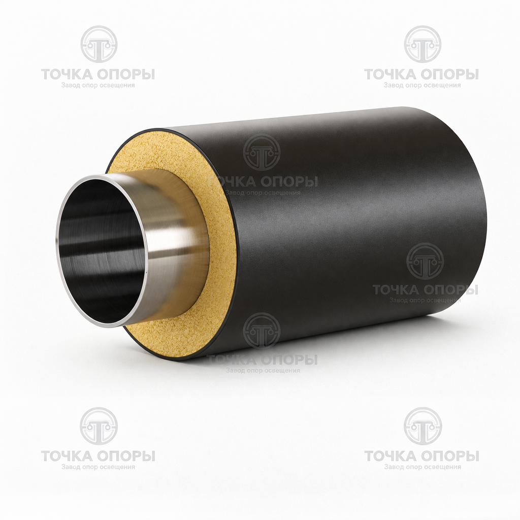 Труба ППУ полиэтиленовая оболочка 110х32х3 мм ГОСТ 30732-2006