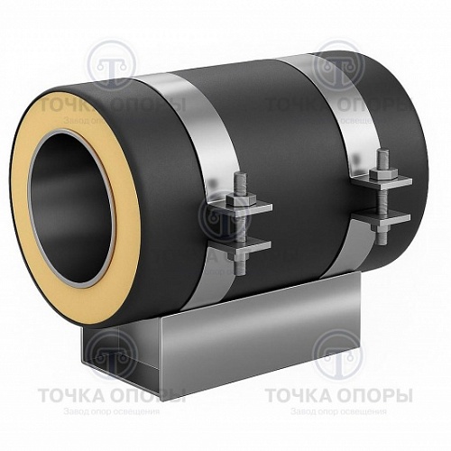 Скользящая опора СПОн 273/400.100 подкладная надземная для труб в ППУ