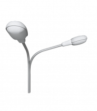 К2-1,0-1,0-90-Ф4 двухрожковый разнонаправленный под 90° консольный кронштейн